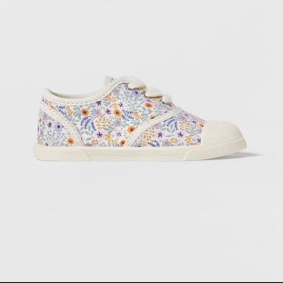 Zara Other - BABY/ FLORAL COTTON SNEAKERS